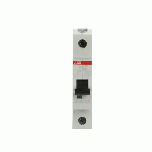 ABB 2CDS251001R0064, S 201-C 6, System Pro M, 6 Amper, 1 Kutuplu, C Tipi, Otomatik Sigorta, 6 kA, 1x6C