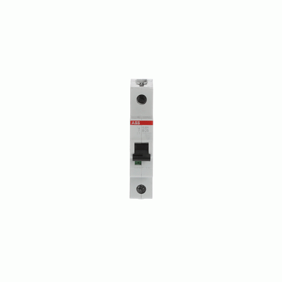 ABB 2CDS251001R0255, S 201-B 25, System Pro M, 25 Amper, 1 Kutuplu, B Tipi, Otomatik Sigorta, 6 kA, 1x25B