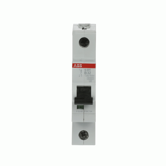 ABB 2CDS251001R0325, S 201-B 32, System Pro M, 32 Amper, 1 Kutuplu, B Tipi, Otomatik Sigorta, 6 kA, 1x32B