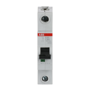 ABB 2CDS251001R0804, S 201-C 80, System Pro M, 80 Amper, 1 Kutuplu, C Tipi, Otomatik Sigorta, 6 kA, 1x80C