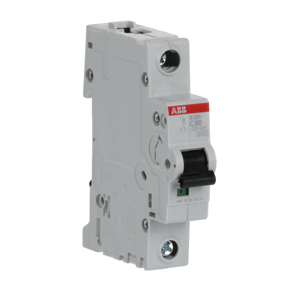 ABB 2CDS251001R0804, S 201-C 80, System Pro M, 80 Amper, 1 Kutuplu, C Tipi, Otomatik Sigorta, 6 kA, 1x80C