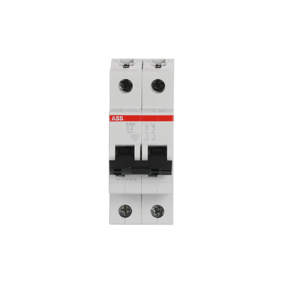 ABB 2CDS252001R0024, S 202-C 2, System Pro M, 2 Amper, 2 Kutuplu, C Tipi, Otomatik Sigorta, 6 kA, 2x2C