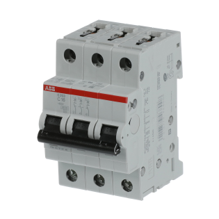 ABB 2CDS253001R0164, S 203-C 16, System Pro M, 16 Amper, 3 Kutuplu, C Tipi, Otomatik Sigorta, 6 kA, 3x16C
