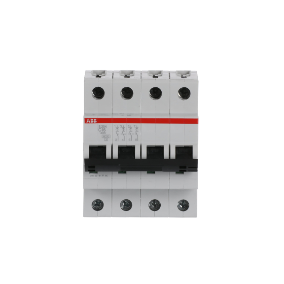 ABB 2CDS254001R0164, S 204-C 16, System Pro M, 16 Amper, 4 Kutuplu, C Tipi, Otomatik Sigorta, 6 kA, 4x16C
