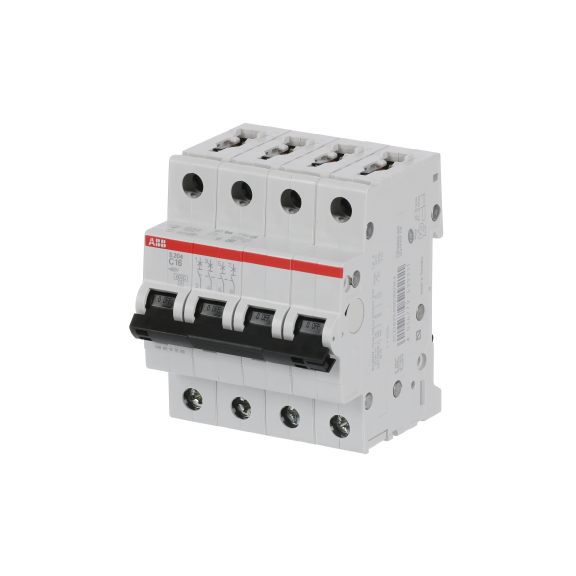 ABB 2CDS254001R0164, S 204-C 16, System Pro M, 16 Amper, 4 Kutuplu, C Tipi, Otomatik Sigorta, 6 kA, 4x16C