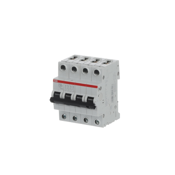 ABB 2CDS254001R0824, S 204-C 100, System Pro M, 100 Amper, 4 Kutuplu, C Tipi, Otomatik Sigorta, 6 kA, 4x100C
