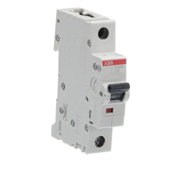 ABB 2CDS271001R0024, S 201 M-C 2, System Pro M, 2 Amper, 1 Kutuplu, C Tipi, Otomatik Sigorta, 10 kA, 1x2C