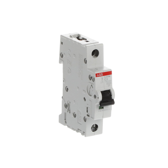 ABB 2CDS271001R0034, S 201 M-C 3, System Pro M, 3 Amper, 1 Kutuplu, C Tipi, Otomatik Sigorta, 10 kA, 1x3C