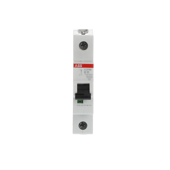 ABB 2CDS271001R0105, S 201 M-B 10, System Pro M, 10 Amper, 1 Kutuplu, B Tipi, Otomatik Sigorta, 10 kA, 1x10B