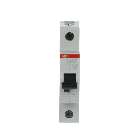 ABB 2CDS271001R0254, S 201 M-C 25, System Pro M, 25 Amper, 1 Kutuplu, C Tipi, Otomatik Sigorta, 10 kA, 1x25C