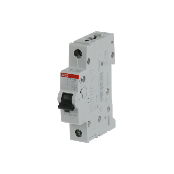 ABB 2CDS271001R0634, S 201 M-C 63, System Pro M, 63 Amper, 1 Kutuplu, C Tipi, Otomatik Sigorta, 10 kA, 1x63C