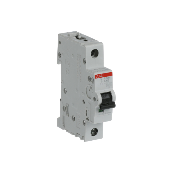 ABB 2CDS271001R0634, S 201 M-C 63, System Pro M, 63 Amper, 1 Kutuplu, C Tipi, Otomatik Sigorta, 10 kA, 1x63C