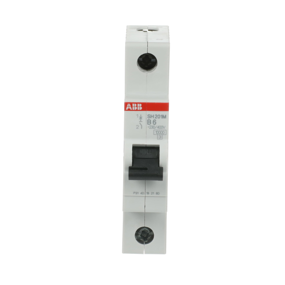 ABB 2CDS271011R0065, SH201M-B6, Compact Home, 6 Amper, 1 Kutuplu, B Tipi, Otomatik Sigorta, 10 kA, 1x6B