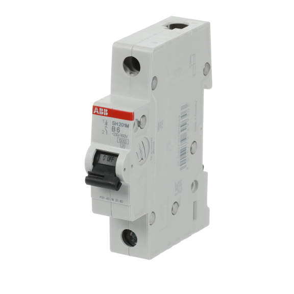 ABB 2CDS271011R0065, SH201M-B6, Compact Home, 6 Amper, 1 Kutuplu, B Tipi, Otomatik Sigorta, 10 kA, 1x6B