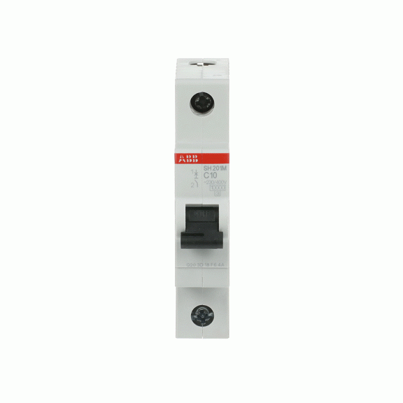 ABB 2CDS271011R0104, SH201M-C 10, Compact Home, 10 Amper, 1 Kutuplu, C Tipi, Otomatik Sigorta, 10 kA, 1x10C