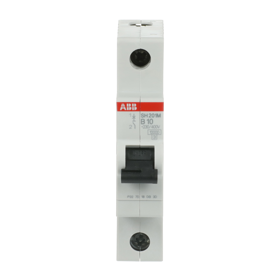 ABB 2CDS271011R0105, SH201M-B10, Compact Home, 10 Amper, 1 Kutuplu, B Tipi, Otomatik Sigorta, 10 kA, 1x10B