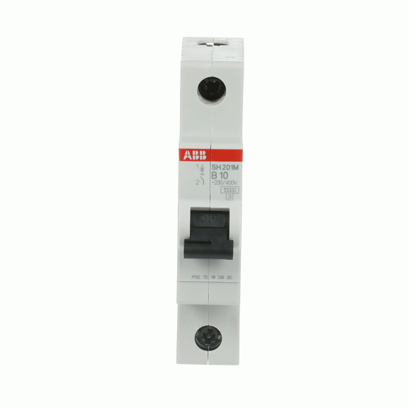 ABB 2CDS271011R0105, SH201M-B10, Compact Home, 10 Amper, 1 Kutuplu, B Tipi, Otomatik Sigorta, 10 kA, 1x10B