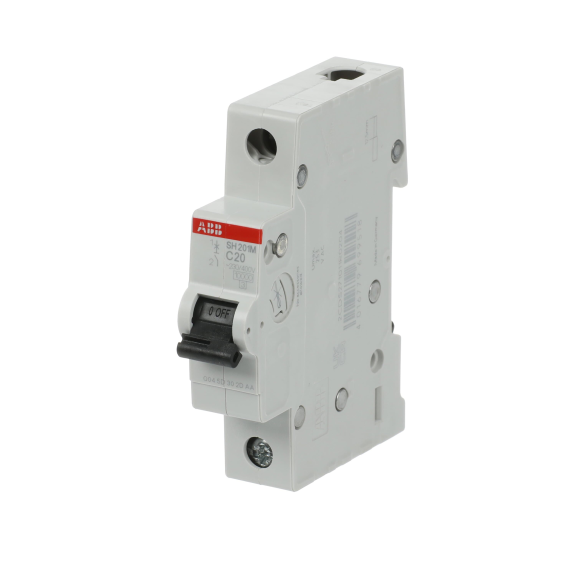 ABB 2CDS271011R0204, SH201M-C 20, Compact Home, 20 Amper, 1 Kutuplu, C Tipi, Otomatik Sigorta, 10 kA, 1x20C