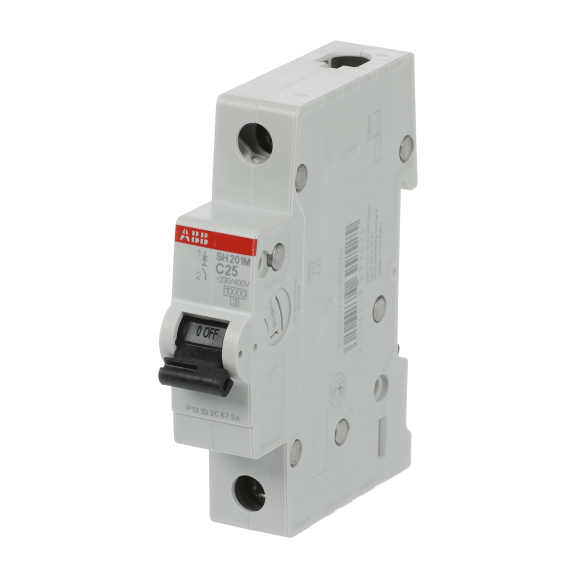 ABB 2CDS271011R0254, SH201M-C 25, Compact Home, 25 Amper, 1 Kutuplu, C Tipi, Otomatik Sigorta, 10 kA, 1x25C