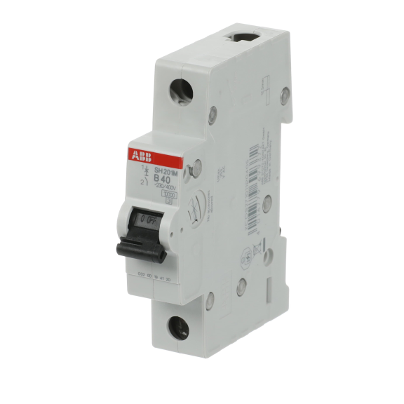 ABB 2CDS271011R0405, SH201M-B40, Compact Home, 40 Amper, 1 Kutuplu, B Tipi, Otomatik Sigorta, 10 kA, 1x40B