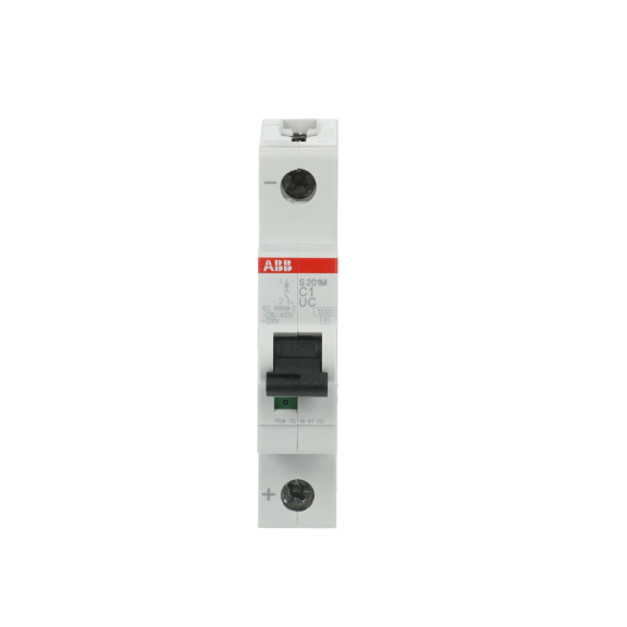 ABB 2CDS271061R0014, S 201 M-C 1UC, System Pro M, 1 Amper, 1 Kutuplu, B Tipi, Otomatik Sigorta, 10 kA, 1x1B