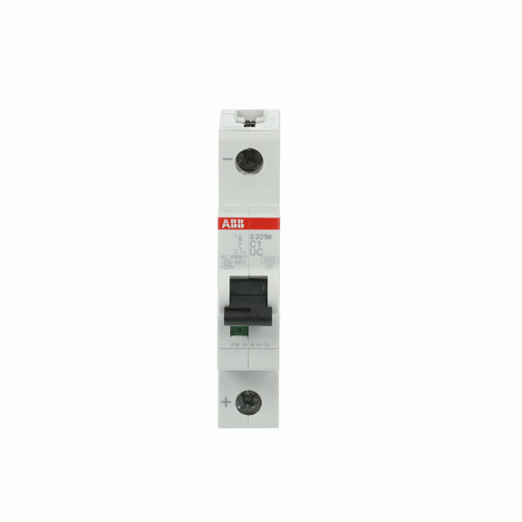ABB 2CDS271061R0014, S 201 M-C 1UC, System Pro M, 1 Amper, 1 Kutuplu, B Tipi, Otomatik Sigorta, 10 kA, 1x1B