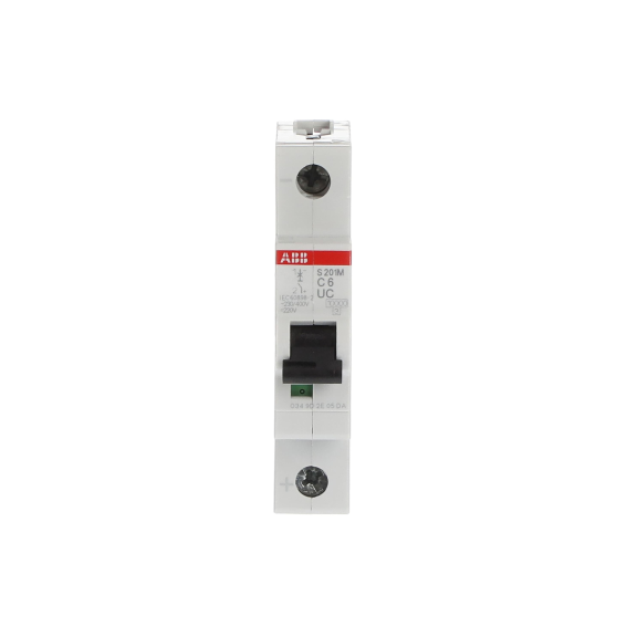 ABB 2CDS271061R0064, S 201 M-C 6UC, System Pro M, 6 Amper, 1 Kutuplu, B Tipi, Otomatik Sigorta, 10 kA, 1x6B