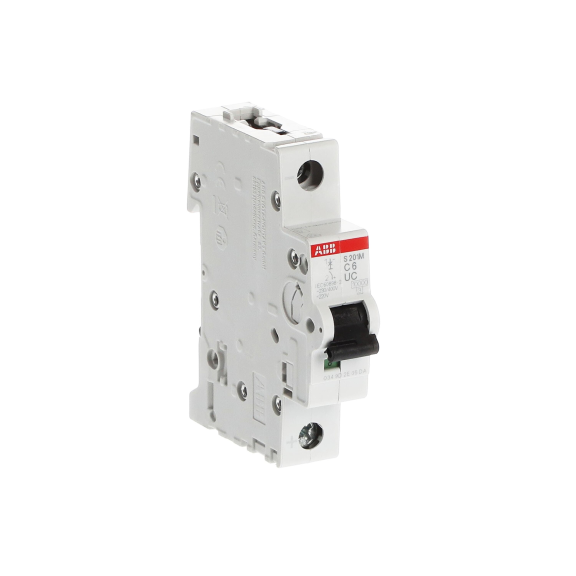ABB 2CDS271061R0064, S 201 M-C 6UC, System Pro M, 6 Amper, 1 Kutuplu, B Tipi, Otomatik Sigorta, 10 kA, 1x6B