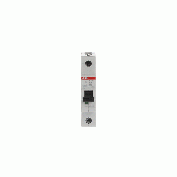 ABB 2CDS271061R0064, S 201 M-C 6UC, System Pro M, 6 Amper, 1 Kutuplu, B Tipi, Otomatik Sigorta, 10 kA, 1x6B