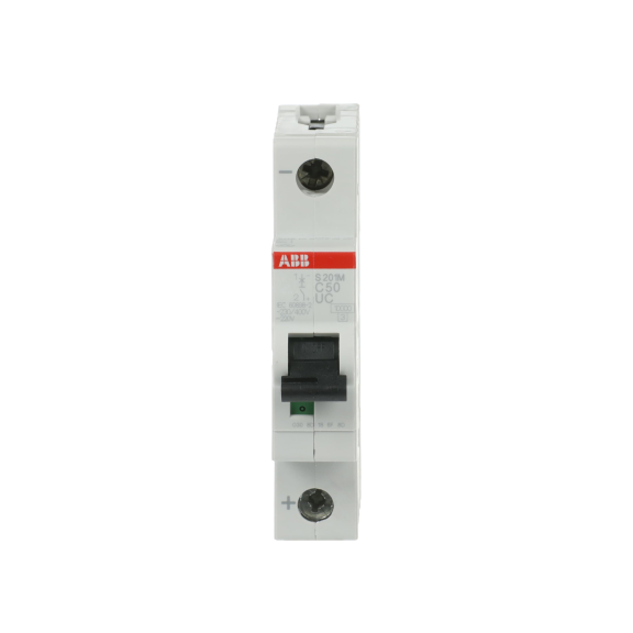 ABB 2CDS271061R0504, S 201 M-C 50UC, System Pro M, 50 Amper, 1 Kutuplu, B Tipi, Otomatik Sigorta, 10 kA, 1x50B