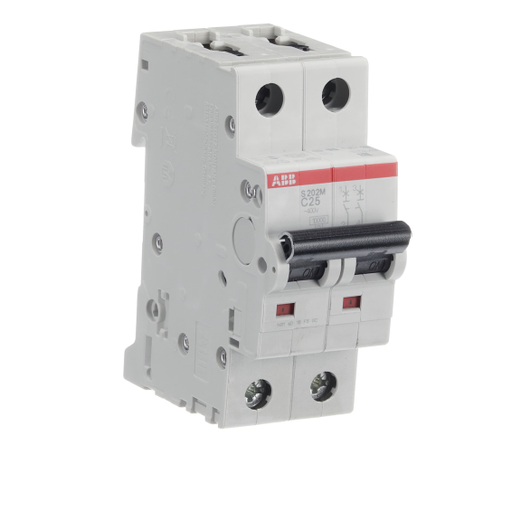 ABB 2CDS272001R0254, S 202 M-C 25, System Pro M, 25 Amper, 2 Kutuplu, C Tipi, Otomatik Sigorta, 10 kA, 2x25C