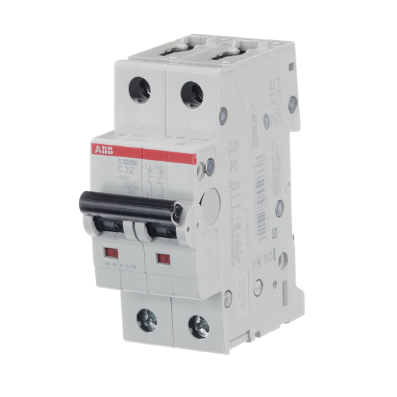 ABB 2CDS272001R0324, S 202 M-C 32, System Pro M, 32 Amper, 2 Kutuplu, C Tipi, Otomatik Sigorta, 10 kA, 2x32C