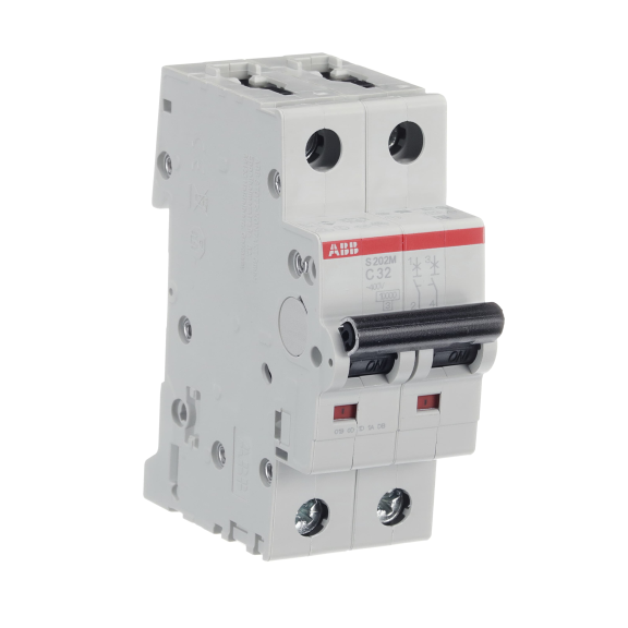 ABB 2CDS272001R0324, S 202 M-C 32, System Pro M, 32 Amper, 2 Kutuplu, C Tipi, Otomatik Sigorta, 10 kA, 2x32C