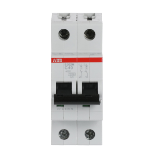 ABB 2CDS272001R0404, S 202 M-C 40, System Pro M, 40 Amper, 2 Kutuplu, C Tipi, Otomatik Sigorta, 10 kA, 2x40C
