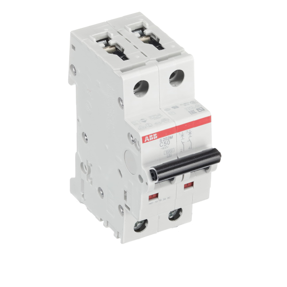 ABB 2CDS272001R0504, S 202 M-C 50, System Pro M, 50 Amper, 2 Kutuplu, C Tipi, Otomatik Sigorta, 10 kA, 2x50C