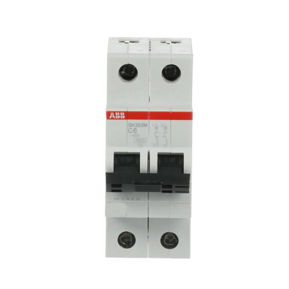 ABB 2CDS272011R0064, SH202M-C 6, Compact Home, 6 Amper, 2 Kutuplu, C Tipi, Otomatik Sigorta, 10 kA, 2x6C
