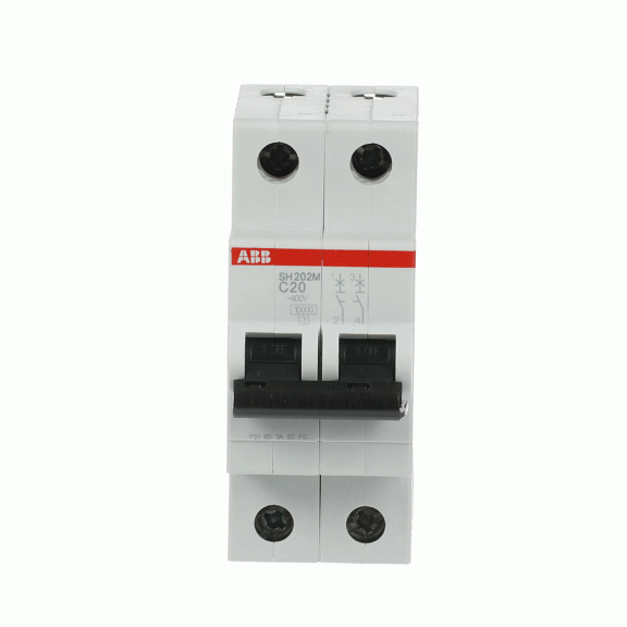 ABB 2CDS272011R0204, SH202M-C 20, Compact Home, 20 Amper, 2 Kutuplu, C Tipi, Otomatik Sigorta, 10 kA, 2x20C