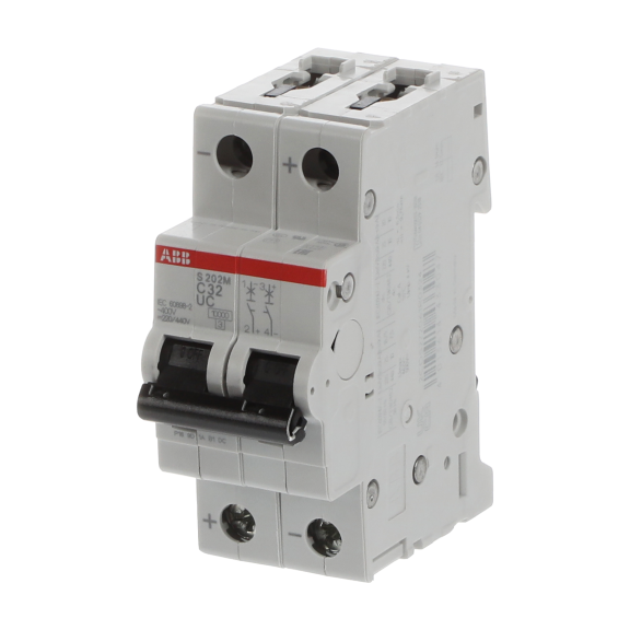 ABB 2CDS272061R0324, S 202 M-C 32UC, System Pro M, 32 Amper, 2 Kutuplu, B Tipi, Otomatik Sigorta, 10 kA, 2x32B
