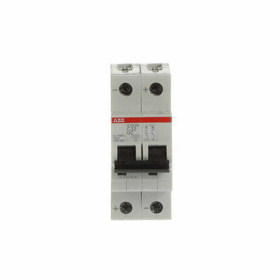 ABB 2CDS272061R0324, S 202 M-C 32UC, System Pro M, 32 Amper, 2 Kutuplu, B Tipi, Otomatik Sigorta, 10 kA, 2x32B