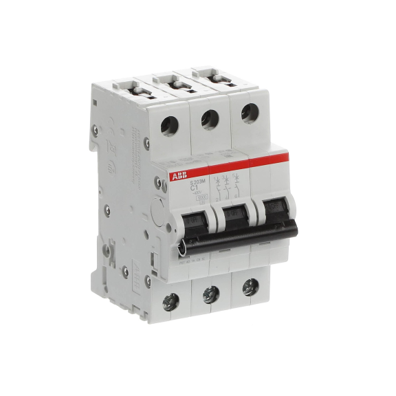 ABB 2CDS273001R0014, S 203 M-C 1, System Pro M, 1 Amper, 3 Kutuplu, C Tipi, Otomatik Sigorta, 10 kA, 3x1C