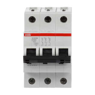 ABB 2CDS273001R0504, S 203 M-C 50, System Pro M, 50 Amper, 3 Kutuplu, C Tipi, Otomatik Sigorta, 10 kA, 3x50C