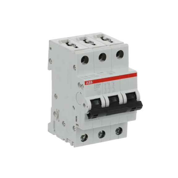 ABB 2CDS273001R0634, S 203 M-C 63, System Pro M, 63 Amper, 3 Kutuplu, C Tipi, Otomatik Sigorta, 10 kA, 3x63C