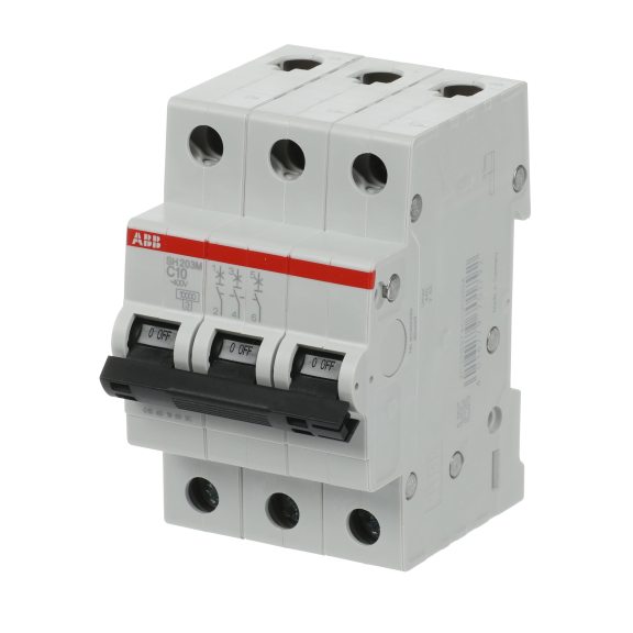 ABB 2CDS273011R0104, SH203M-C 10, Compact Home, 10 Amper, 3 Kutuplu, C Tipi, Otomatik Sigorta, 10 kA, 3x10C