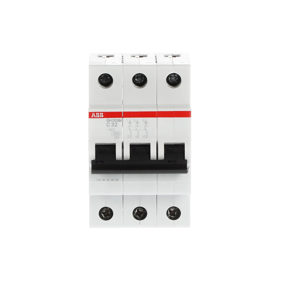 ABB 2CDS273011R0324, SH203M-C 32, Compact Home, 32 Amper, 3 Kutuplu, C Tipi, Otomatik Sigorta, 10 kA, 3x32C