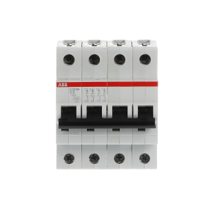 ABB 2CDS274001R0024, S 204 M-C 2, System Pro M, 2 Amper, 4 Kutuplu, C Tipi, Otomatik Sigorta, 10 kA, 4x2C
