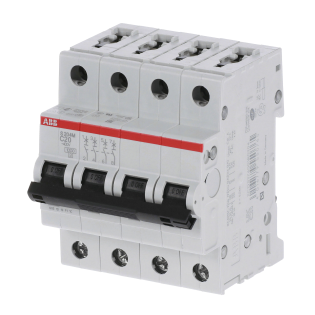 ABB 2CDS274001R0204, S 204 M-C 20, System Pro M, 20 Amper, 4 Kutuplu, C Tipi, Otomatik Sigorta, 10 kA, 4x20C