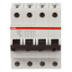 ABB 2CDS274001R0634, S 204 M-C 63, System Pro M, 63 Amper, 4 Kutuplu, C Tipi, Otomatik Sigorta, 10 kA, 4x63C