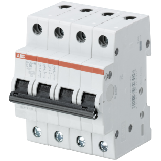 ABB 2CDS274011R0204, SH204M-C 20, Compact Home, 20 Amper, 4 Kutuplu, C Tipi, Otomatik Sigorta, 10 kA, 4x20C