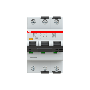 ABB 2CDS383001R0024, S303P-C2, System Pro M, 2 Amper, 3 Kutuplu, C Tipi, Otomatik Sigorta, 25 kA, 3x2C
