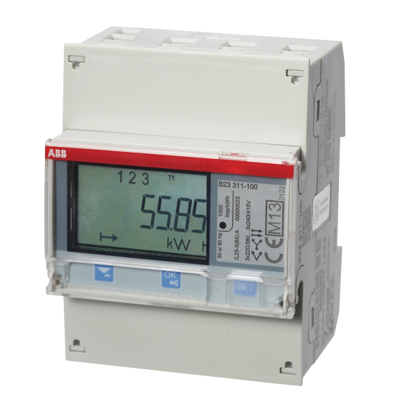 ABB 2CMA100168R1000, B23 311 - 100 Silver, Trifaze, Enerji Ölçer, 3x230-240/400 Volt AC, Direkt Bağlantılı